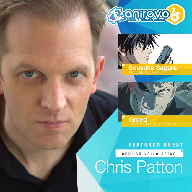 Chris Patton Announced - Anirevo Summer