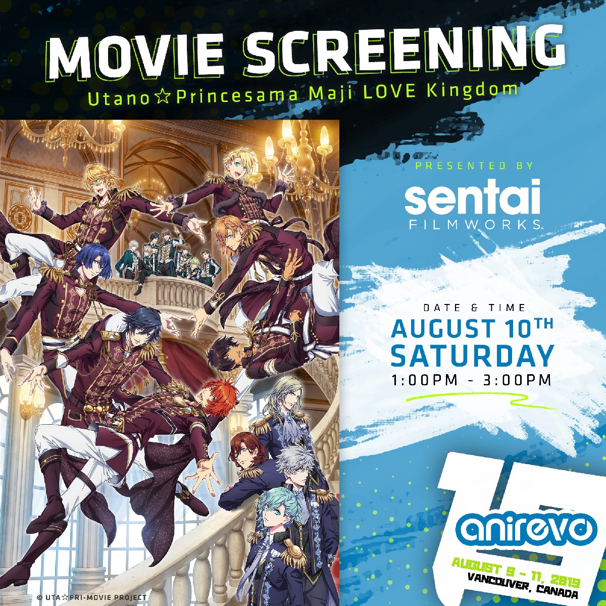 Featured image for “Anirevo presents special screening of Utano☆Princesama Maji LOVE Kingdom”