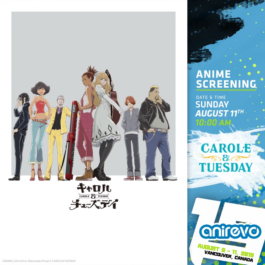 Featured image for “Anirevo presents an exclusive screening of Carole & Tuesday”